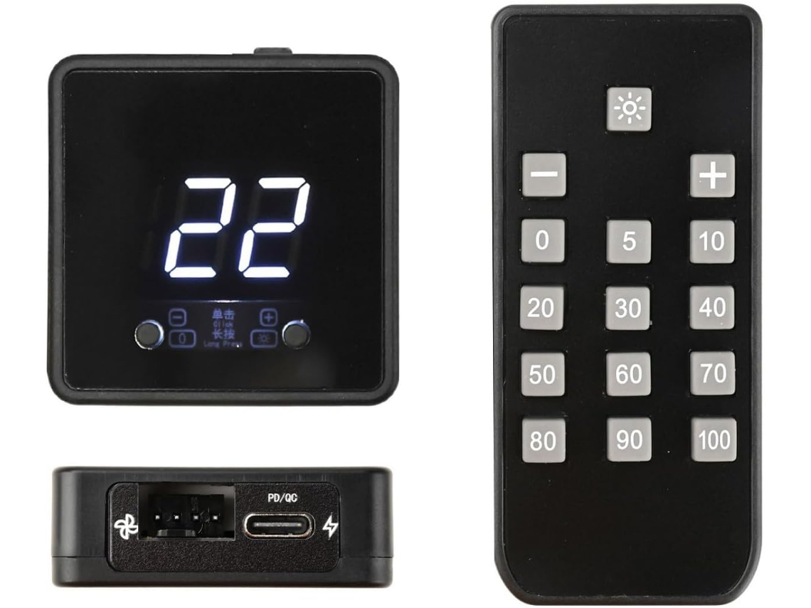 Controlador De Velocidad De Ventilador De 4 Pines, Pantalla Digital, Control Remoto De 24 V, 12 V Y 5 V.