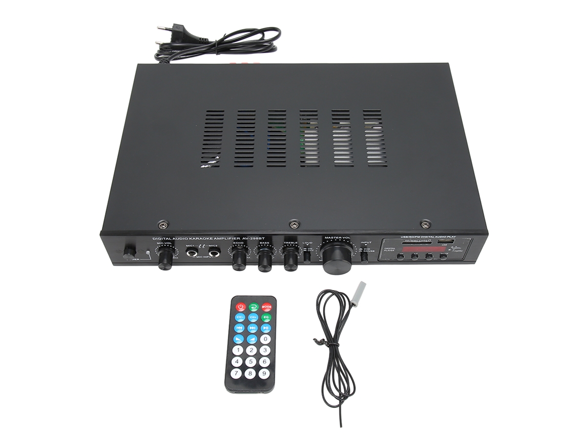 Amplificador Estéreo Digital Bluetooth De 5 Canales De Alta Potencia Para El Hogar Con Control Remoto Para Altavoces De