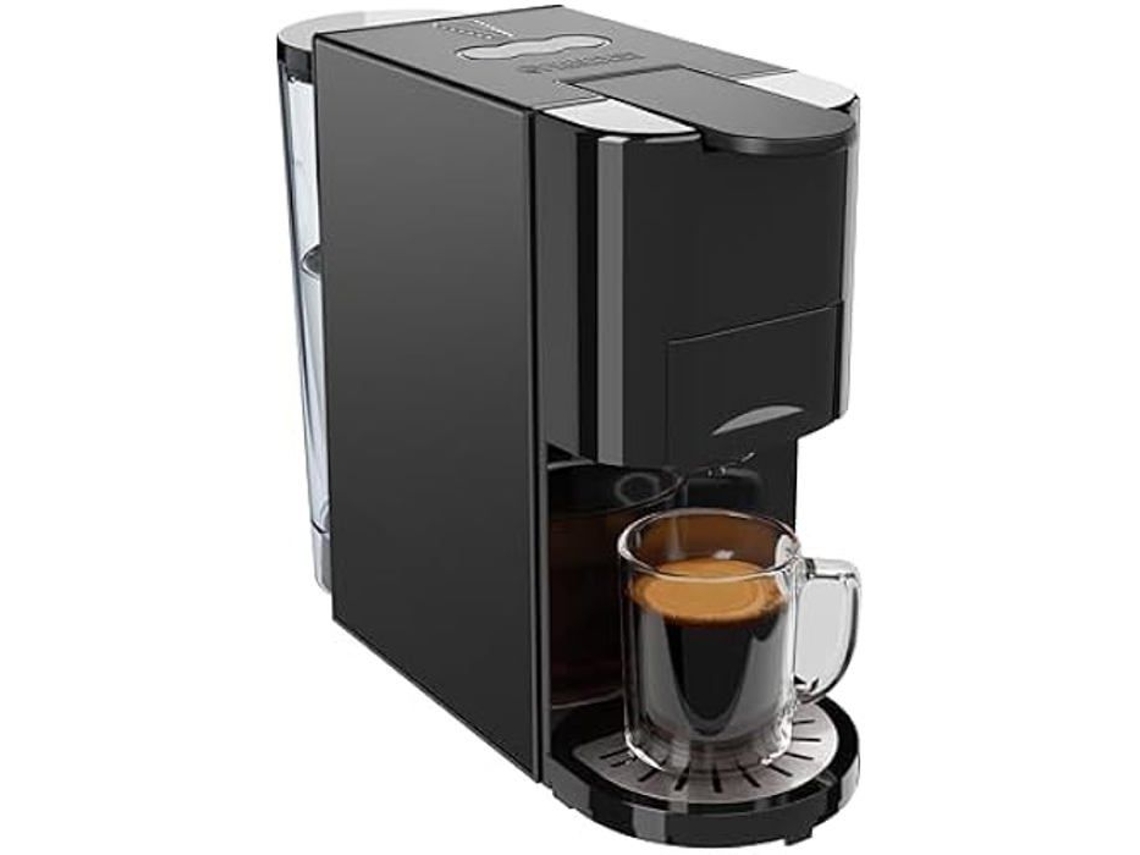Cafetera multicápsulas Princess, bomba italiana de 19 bares, depósito de agua de 800 ml, compatibilidad 4 en 1, 1450 W, compatible