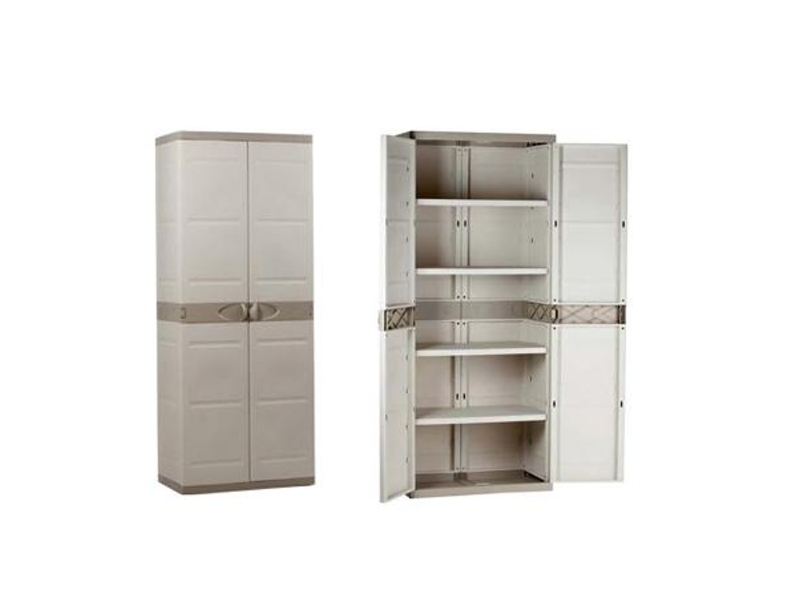 PLASTIKEN Armario PLASTIKEN Titanium 70 cms 4 estantes | 70 x 44 x 176 CMS