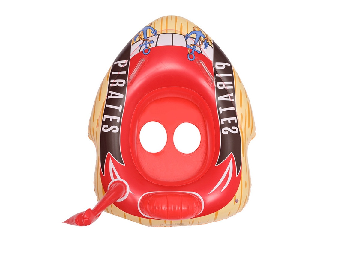 Silla de natación apta para bebés de 1 a 5 años (con un peso máximo de 22,7 kg). Bote hinchable: Rojo