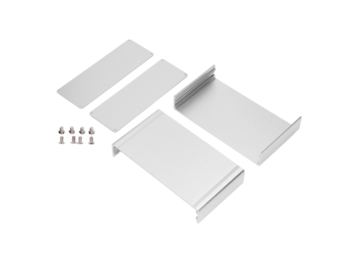 2026-caja Eléctrica De Aluminio Impermeable Split Tipo Enclosure Para Diy Plata 62x178x100mm