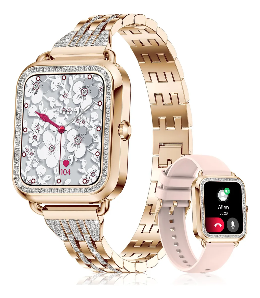Reloj inteligente para mujer con cadena de diamantesvayotoy