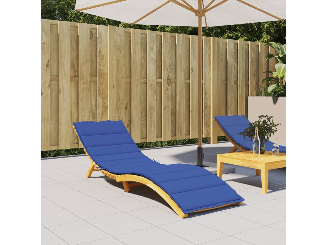 Cojín grande para tumbona, 200x60x3cm, tela Oxford azul marino HARLANV1