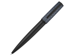 Bolígrafo Hugo Boss Arche Monogram, negro y azul marino.