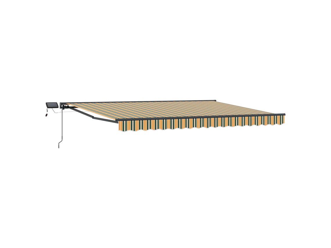 Estructura de toldo manual Vidaxl con LED de 4 x 3 m