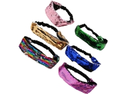 Bandeaux Cheveux Femme Cuelloleur Aléatoire Lot De 6 À Paillettes Élégants Y Légers En Tissu, Acces...