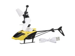 Mini Helicóptero De Juguete Rc Con Rotación Estable, Inducción Automática Y Resistente A Caídas - Amarillo