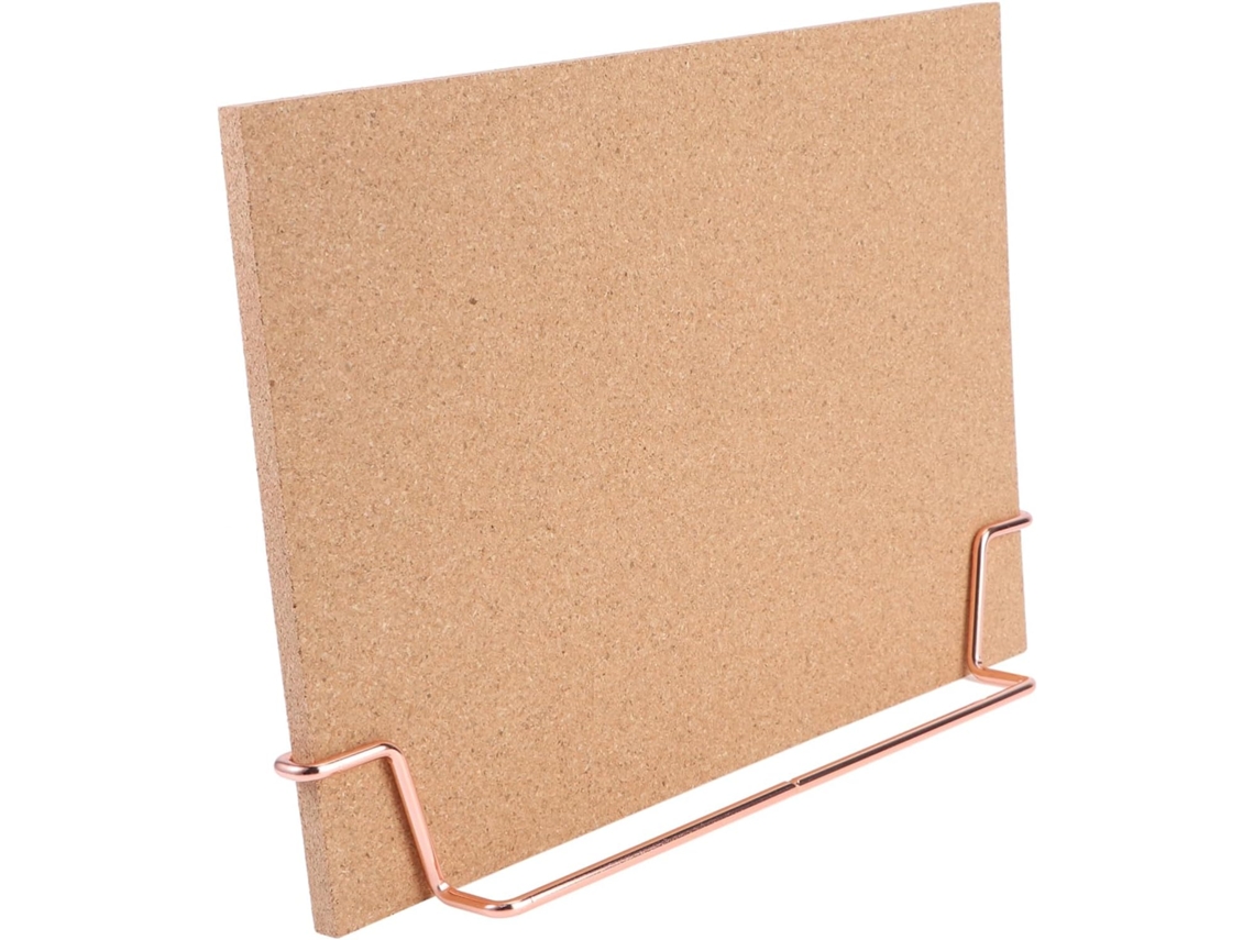 Tablero de corcho con base de madera, ideal para mensajes y notas en oficinas y hogares. SFUSHOS