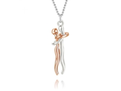 2026-colgante De Collar De Pareja Abrazo Cariñoso Para Hombre Y Mujer Xxf Oro Rosa
