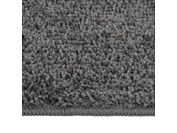 Alfombra Peluda Antideslizante Gris Oscuro 200x290 Cm