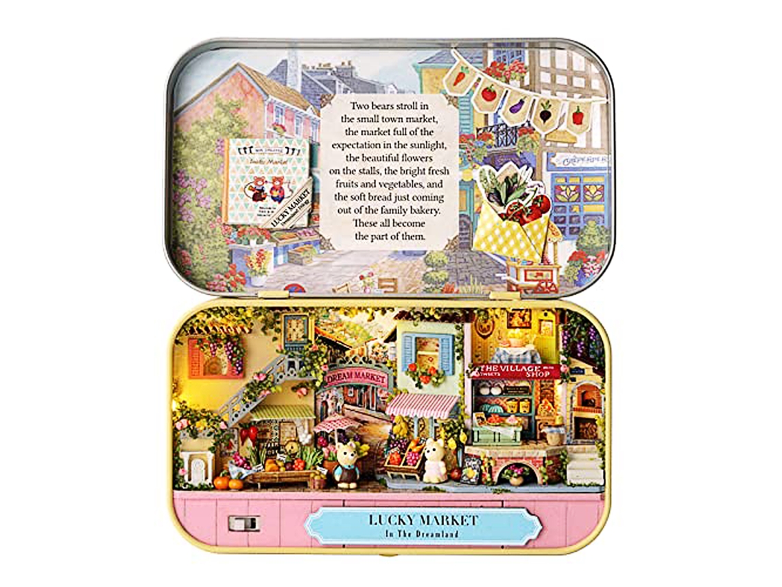 -kit De Casa Miniatura Con Muebles Diy Para Adolescentes Y Adultos, Regalo Memorable Lucky Market