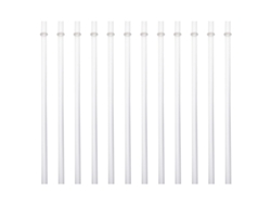 Pajitas de plástico reutilizables transparentes de 9 pulgadas para vasos Mason Jar de 16 oz y 20 oz, juego de 12 pajitas y cepillo de limpieza