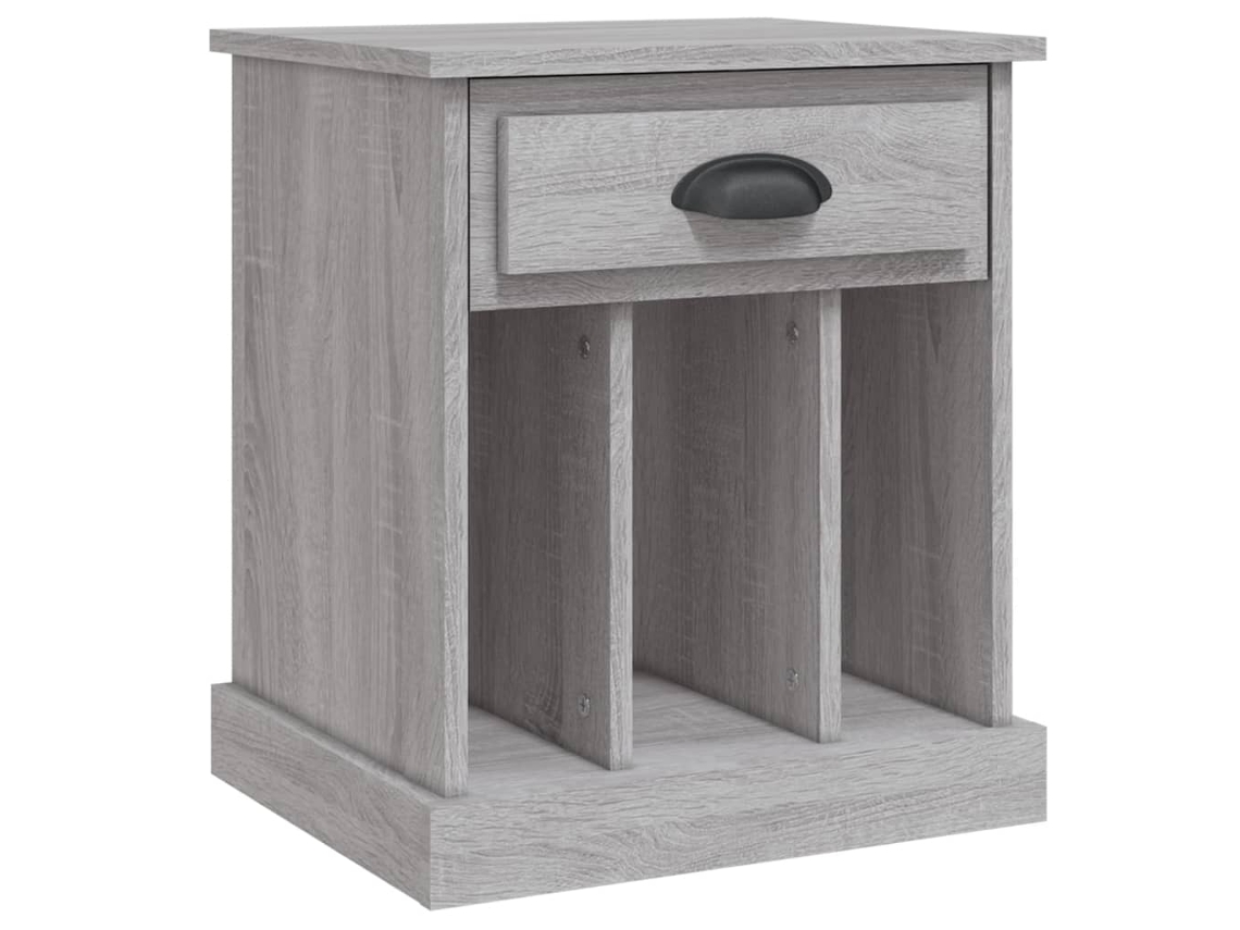 Mesita de Noche 43X36X50 Cm Gris Sonoma