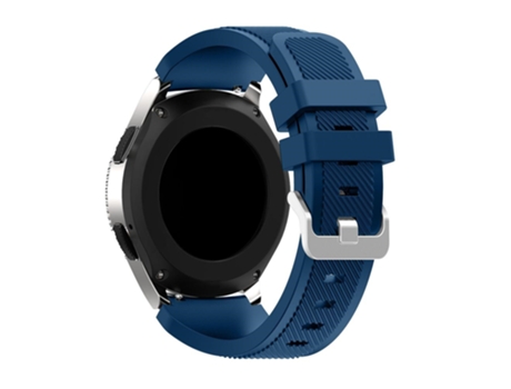 Correa de Silicona textura sarga ajustable para Samsung Galaxy Watch 46mm - azul claro