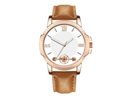 Reloj De Cuarzo Con Correa De Piel Sintética, Estilo Moderno Y Sencillo Para Hombre 2