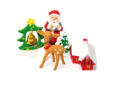 20 adornos de plástico para pasteles de Navidad SCRAPCOOKING