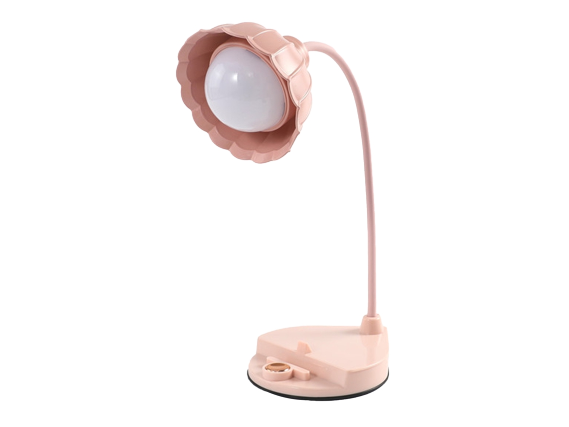 2026-lámpara De Lectura Led Con Táctil Flor Plástica Cargable Usb Plegable Para Dormitorio Dormitorio Rosa
