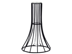 Florero de cristal con soporte geométrico de metal, decoración de escritorio de oficina NEVEANCE