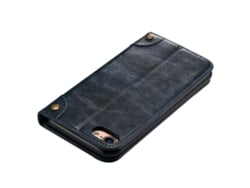 Estuche Protector Elegante De Teléfono Ligero De Tarjeta De Inserción De Carta De Capucha Para Iphone 8/7 Azul