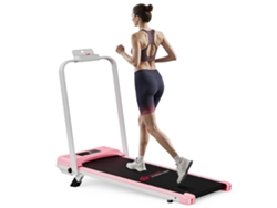 Cinta De Correr 2 En 1 Con Asa Plegable Homefitnesscode C1b, 1-10km/h, 2.5hp, 5% Inclinación, Con Control Remoto, Superficie: 97 X 39 Cm, Rosa