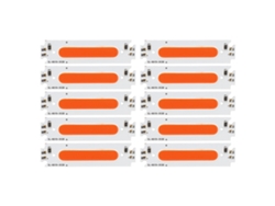 Yncm2026-10pcs Chips Cob Led Perlas De Luz De Tira Larga 12v 2w Para Accesorios De Iluminación Automotriz Luz Roja