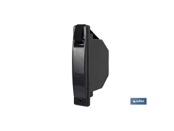 Recogedor cinta persiana compacto negro 20 mm
