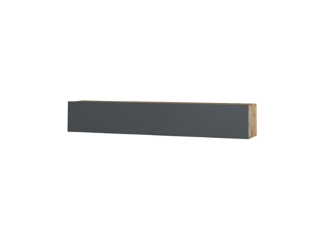 Mueble TV suspendido madera y antracita 180cm HYL CONCEPT U