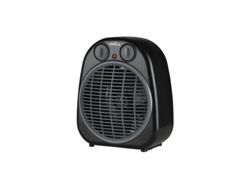 Termoventilador Fogata Negro/gris 2000w 2 Potencias 3 Funciones Termostato Antivuelco (24x20x13cm)