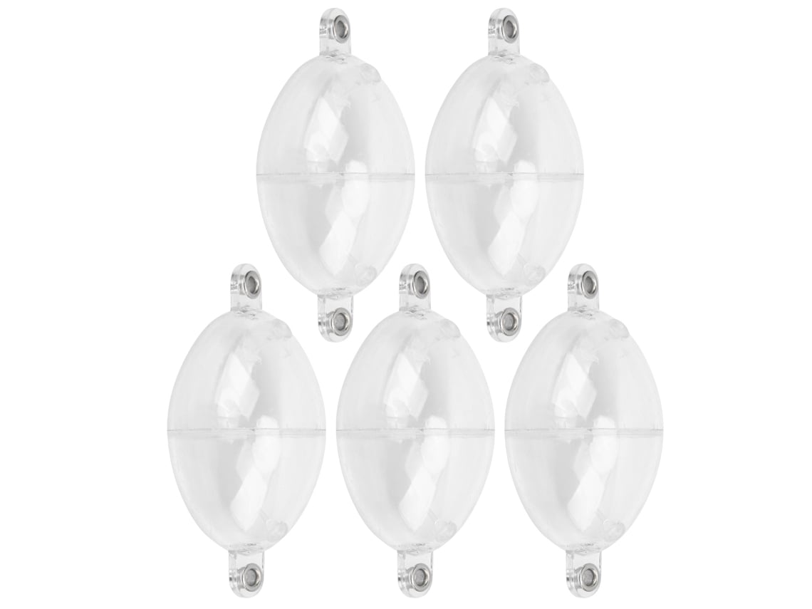 2026rebe-5 Piezas Flotadores Burbuja Para Pesca Marina Controlador Superficie Gruesa Flotador Bola Transparente Blanco Accesorios Pesca