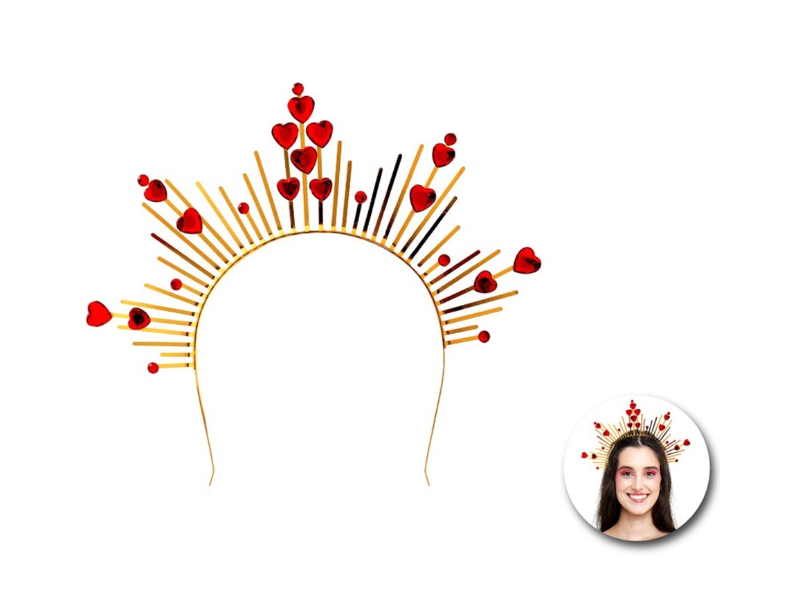 Diadema Reina Halo roja