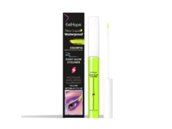 Delineador de ojos amarillo fluorescente