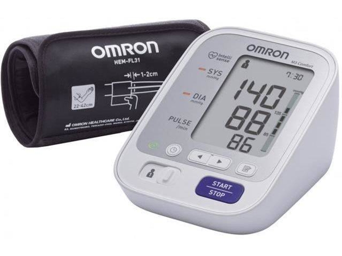 Omron M3 Comfort de brazo tecnología intelli wrap cuff blanco con manguito inteligente 22 42cm