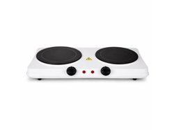 Placa eléctrica doble Pritech PBP-572 blanca de 1200 W