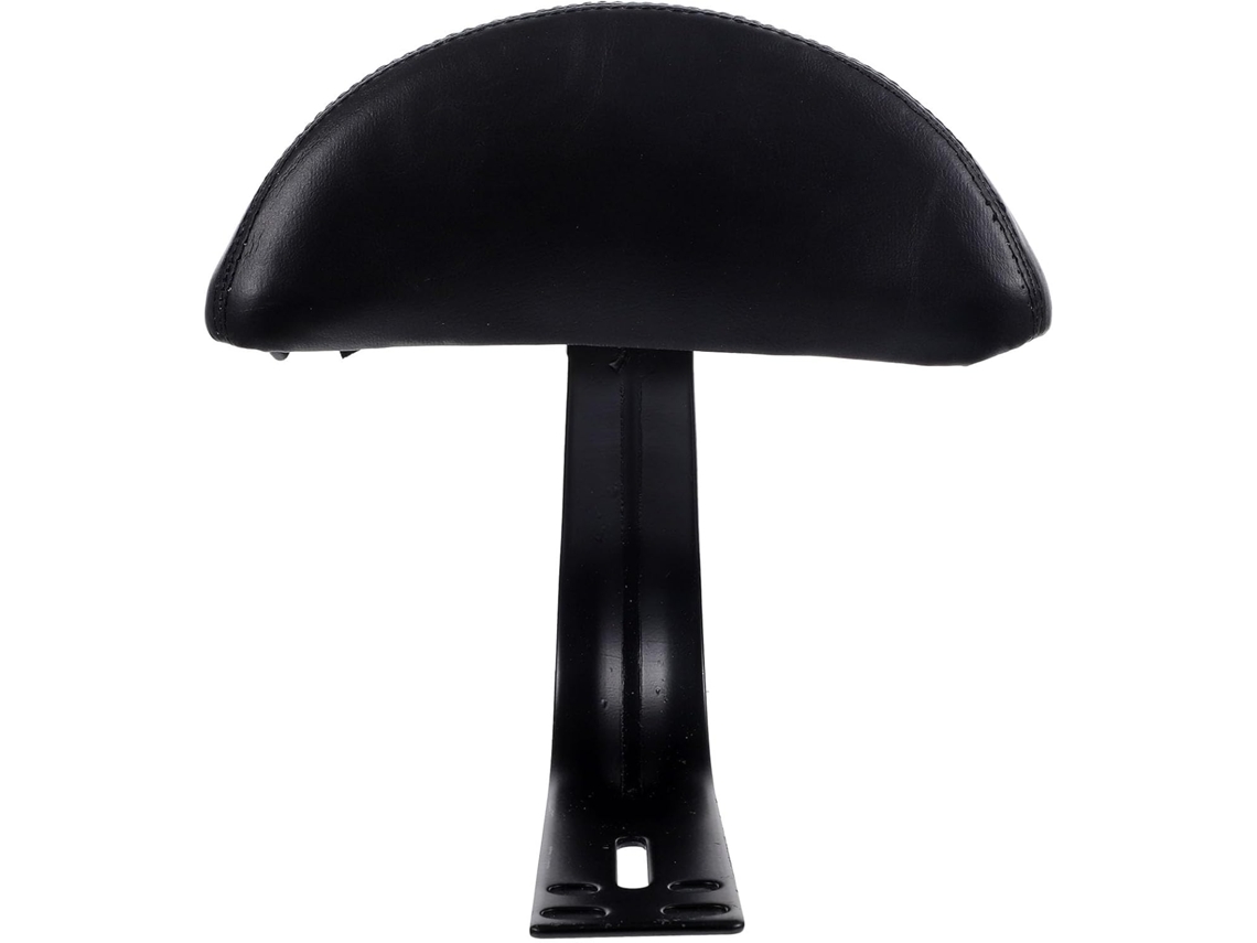 Respaldo Acolchado De Cuero Negro Para Asiento Trasero De Bicicleta Para Niños Y Niñas, Soporte Cómodo.