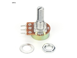 50 Potenciómetros Rotativos Lineales Wh148 B5k Con Resistencia Variable Ajustable, 20 Mm