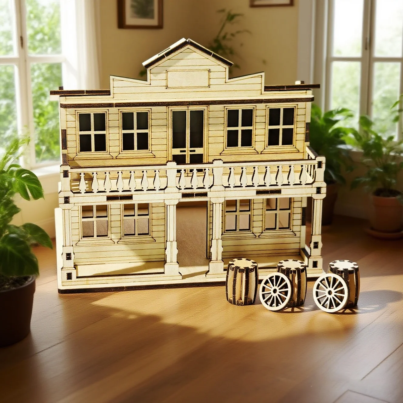 Casa De Rompecabezas De Madera 3d, Un Rompecabezas De Madera Hecho A Mano, El Regalo Perfecto Para Cumpleaños, Halloween Y Navidad.