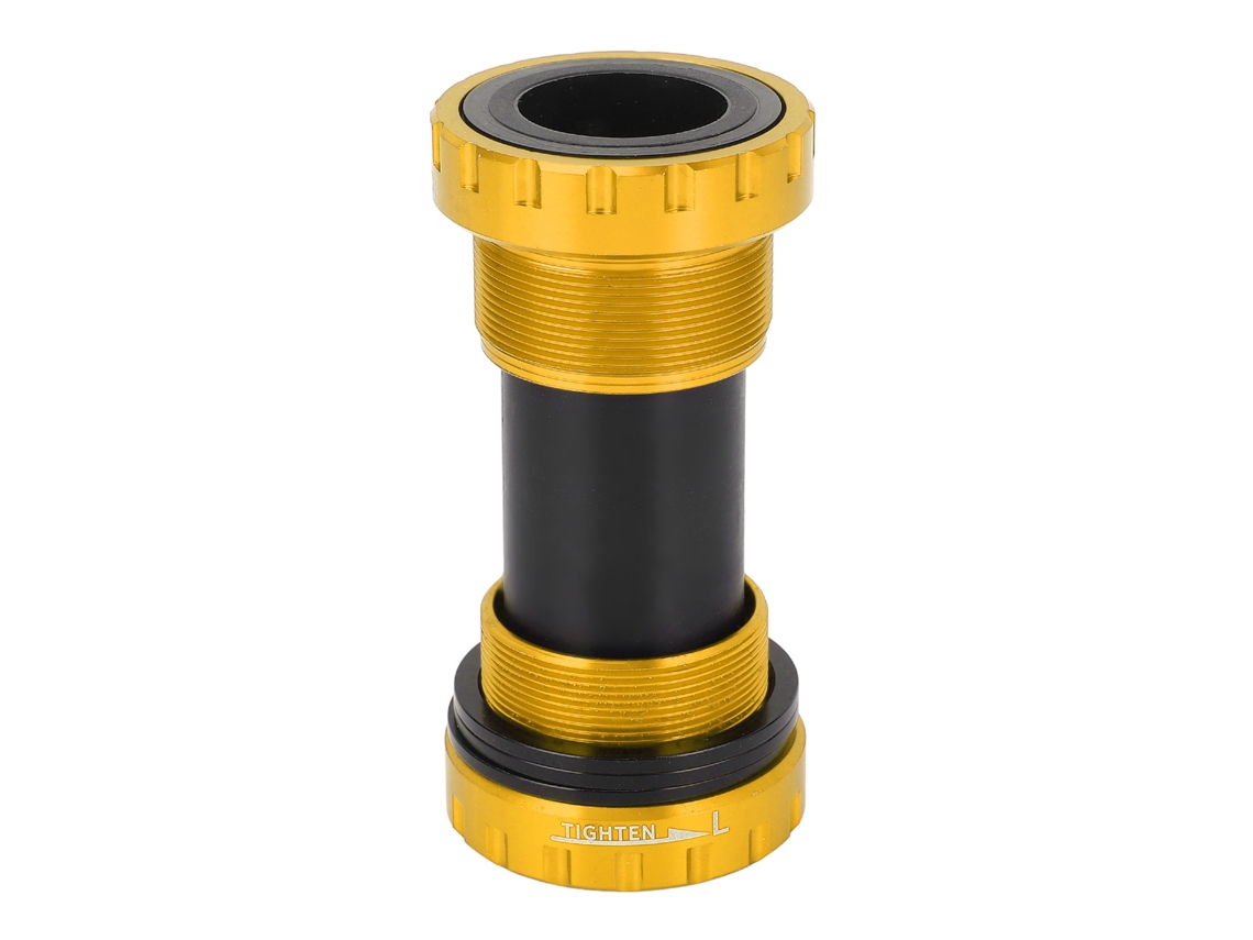 Eje De Pedalier Roscado De Aleación De Aluminio De 110 Mm Para Bicicletas De Montaña Y Carretera - Repuesto - Amarillo