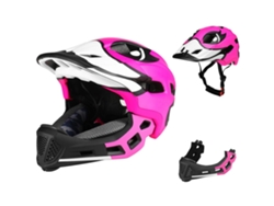 (rosa) Casco Integral Desmontable Para Niño, Casco De Ciclismo