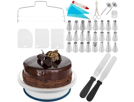 Base Giratória PRIMEMATIK para Tartas Blanco (26 cm)