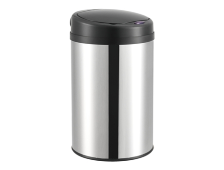 Cubo De Basura Automático Pantalla Led Acero Inoxidable 30 L Plata [EN.CASA]
