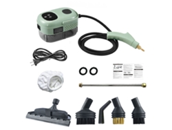 Limpiador A Vapor Con Pantalla Táctil De 2500 W, Gran Capacidad De 1000 Ml, Con 5 Boquillas Diferentes (verde) Chrui