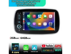 Gps Rádio Android Para Smart Fortwo/forfour 453 (wi-fi Gps) 2+64g Autorrádio 4-kern