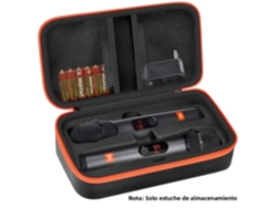 Estuche universal para dos micrófonos inalámbricos, apto para micrófonos de dos manos. Mdug
