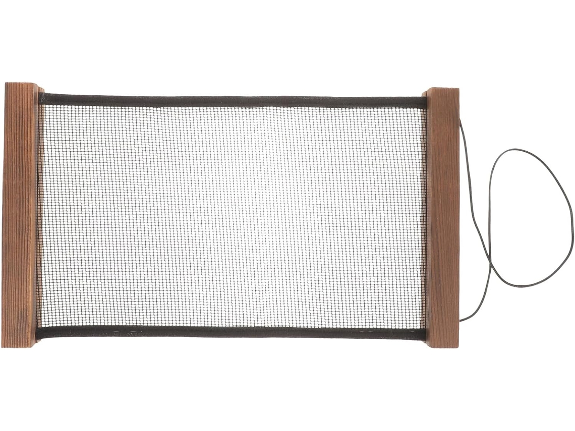 Organizador Pared Capacidad Rejilla Malla Estable Diseño Creativo Madera Marrón Almacenamiento Fácil Práctico