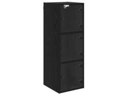 Maison Exclusive - Mueble De Pared Roble Negro 35 X 37 X 102 Cm