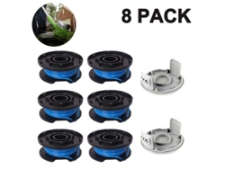 2026-hilo De Bobina De Recambio Para Cortacésped Con 2 Taponeras Compatible Ryobi One+ 18v, 24v, 40v Inalámbrico