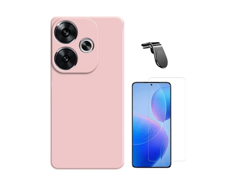 Funda Clearglass Safe Driving para Xiaomi Xiaomi Poco F6 PHONECARE Rosa