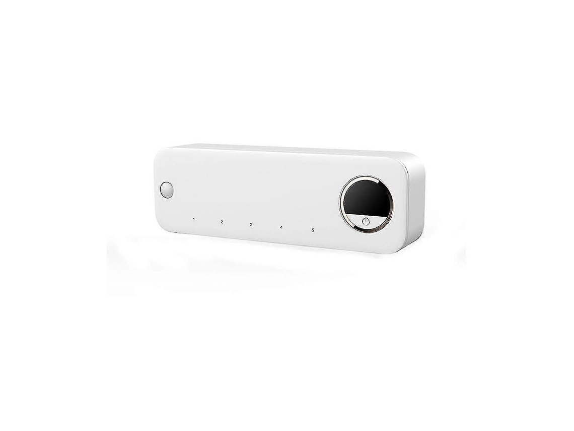 Esterilizador de cepillos de dientes UV, recargable, de secado rápido, soporte de pared para cepillos de dientes con pantalla LED para baño Nostalgia88