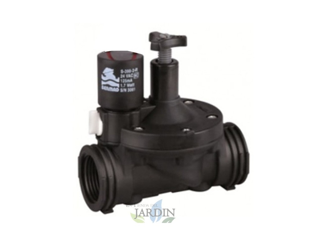 Electrovalvula 1 1/2'' 9V Bermad Con Regulador de Caudal Serie 200 Uso Residencial Y Agrícola SUINGA